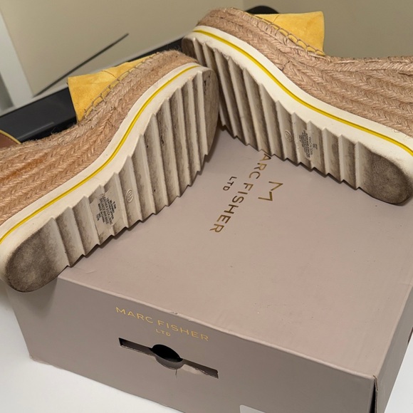 Zara Yellow Wedge Sandals - Picture 5 of 8